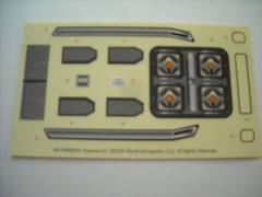 VINTAGE 1 25 MODEL JUNKYARD PARTS RESTORE LOT 05 HUMMER DECAL SHEET