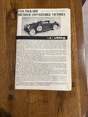 Hubley 1930 Packard Dietrich Victoria Metal Model Kit 1:22 Scale Vtg