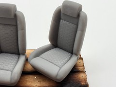 Custom Muscle Car Diamond Stitch seats for 1/24 and 1/25 scale model cars 2pac