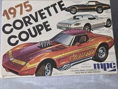 Vintage MPC 1/25 1975 CORVETTE COUPE CUSTOMIZING 1-7505 FACTORY SEALED 70s MINTY