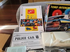 AMT 1970 Ford Galaxie Interceptor Police Car Model Kit#788/12 Unbuilt complete