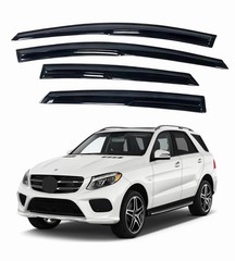 Mercedes-Benz ML/GLE (12-19) Window Visors Rain Guard Tape-On Extra Durable