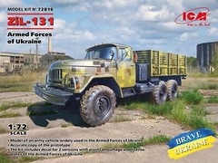 ICM 72816 Military Truck of the Armed Forces of Ukraine ZiL-131 1/72
