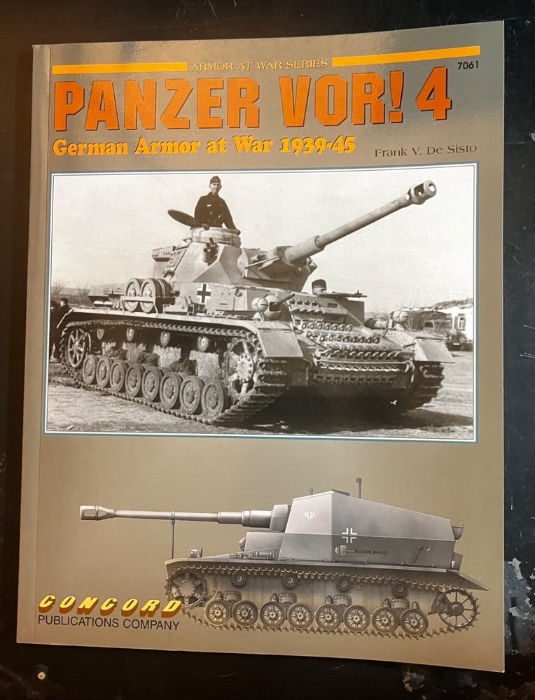 PANZER VOR 1935-45 #4 GERMAN ARMOR OF WAR 1939-1945 Concord Pictorial 7061