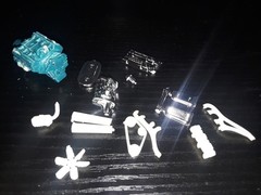 1/25 scale Model car parts Ford FE 406 V8 63 Galaxie engine partial built