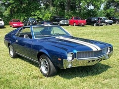 Race AMC Javelin Classic Muscle Car Hot Rod 1968 Vintage Metal Promo 1 18 1969