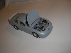 Vintage 1/24 NASCAR Ford Taurus Test Stock Car for Parts or Restore Free SHIP