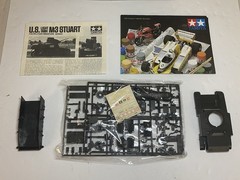 Tamiya 1/35 US Light Model Tank M3 Stuart – Kit# 3542 1/35 Scale, New Open Box