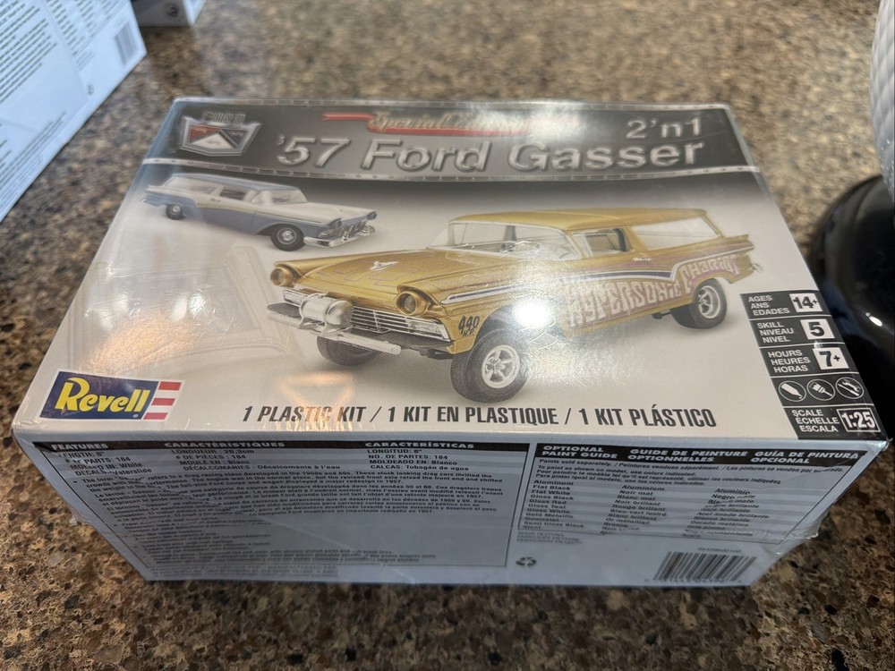 REVELL 1957 FORD GASSER 2n1 FACTORY SEALED KIT! CIRCA 2016! VMCP!