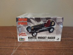SEALED Revell Kurtis Midget Racer Edelbrock Equiped V-8/60 w/ Trailer 1/25