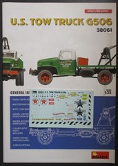 Miniart 1/35th Scale US Tow Truck G506 – Decals from Kit No. 38061