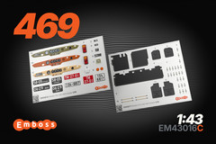 1:43 3D Detail Set Interior Exterior for UAZ 469 Zvezda 43007