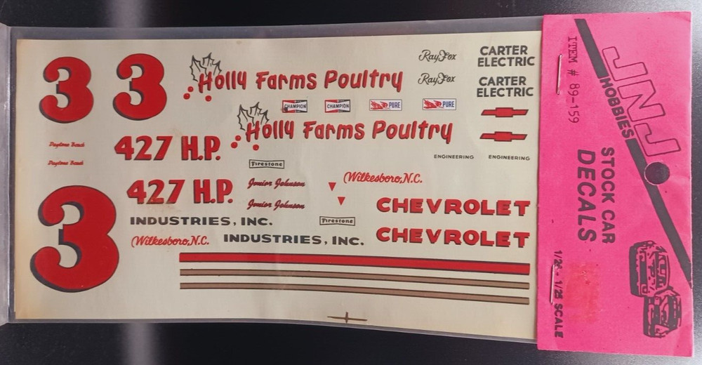 JNJ | No. 89-159 | 1:25 #3 Holly Farms Poultry Chevy Decals