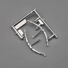 AMT 1/25 1937 37 Chevy Salt Shaker Parts Kitbash Chrome Leaf Springs #508