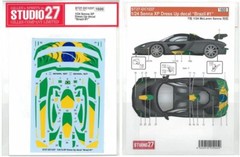 Studio 27 Decal 1/24 McLarenSenn XP Dress Up Decal Brazil #1 for Tamiya JP 11757