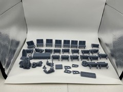 1/25th scale resin 3d printed 82 Ford school bus by 3dtech design