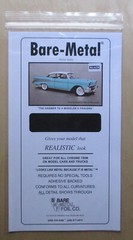 6 x 11 Thin Sheet Black 1:24 1:25 Bare Metal Foil Model Car Accessory