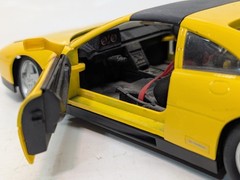 2 Racing Yellow Vintage Model Sports Cars Ferrari 348ts, Aston Martin V8 Vantage
