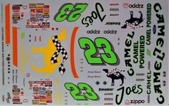 NASCAR DECAL #23 SMOKIN JOE’S 1996-1997 FORD THUNDERBIRD JIMMY SPENCER 1/24