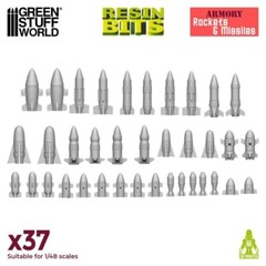 3D printed set: Rockets and Missiles – Ammo Modelling Military Wargames