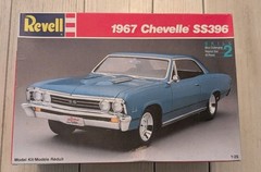 Vintage 1994 Revell #7146 1967 CHEVELLE #SS396 Muscle Car Model Kit Complete
