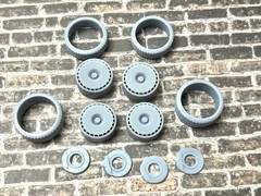 Resin 20 Inch: “Porsche TurboFan”Model car Wheels/Tires 1/24 1/25 scale