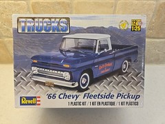 Revell ’66 Chevy Fleetside Pickup 1:25 scale, Kit #85-7225 !!Factory Sealed!!