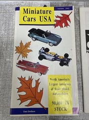 Vintage 1980s-90s Miniature Scale Model Car Automobile Catalog Lot Auto Sales