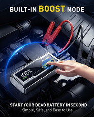 6000A Jump Starter, 12V Car Battery Jump Starter, up to All Gas & 12L Diesel Eng