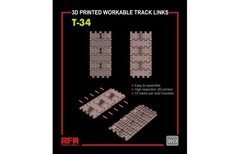 Rye Field Models 2023 1:35 T-34 3D Printed Workable Track Links