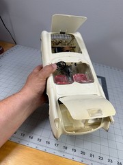 Vtg Large Ideal 1953 Chevrolet Corvette Built Model Car For Parts Motor Works