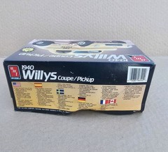 Vtg AMT 1940 Willys Coupe Truck Plastic Model Kit New Open Box