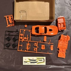 1979 Monogram 1016 Corvette SnapTite 1/32 Scale Model with Decals & Instructions