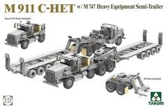 Takom 5024 1/72 US M911 C-HET w/ M747 Heavy Equipment Trailer New Kit