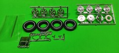 63 1963 Chevy Impala SS 409 1/25 AMT Whitewall Firestone Tires 5 Spoke Mag Rims