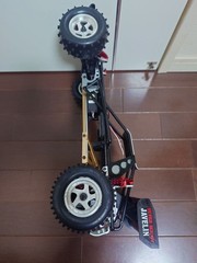 Kyosho Optima Javelin Body 4WD Off-road RC Buggy Black Gold Rubber Tires