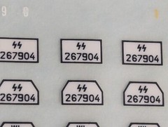 Squadron/Letraset* A4 Instant Lettering Sheet #S13780 German Armor Unit WW2 READ