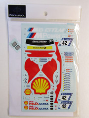 Decalpool 1/24 Scale BMW M6 GT3 Shell #42 Nürb. 2017 Decal Sheet DP210 for B’max
