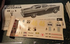 AMT 1956 Ford Victoria model kit original issue 60s Trophy series unbuilt
