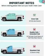 SCITOO 6 Inches Nerf Bar Running Boards Fit for 2019-2023 for Chevrolet