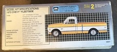 A10E AMT Ertl 1972 Chevrolet Fleetside Model Car Kit 1:25 6691 ~ Sealed bags