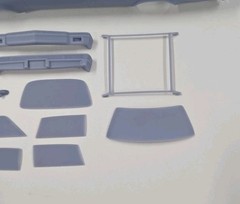 ABS-LIKE RESIN 3D PRINTED 1/25 1974 CHEVY MALIBU WAGON BODY WITH SEPARATE HOOD