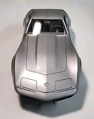 MPC 1978 Chevy Corvette Two Tone Silver & Gray 1/25 Plastic Dealer Promo Model