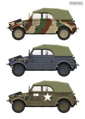 GSI Creos Meng Model 1/35 German Pkw.K1 Kübelwagen Type 82 Plastic Model Kit MVS