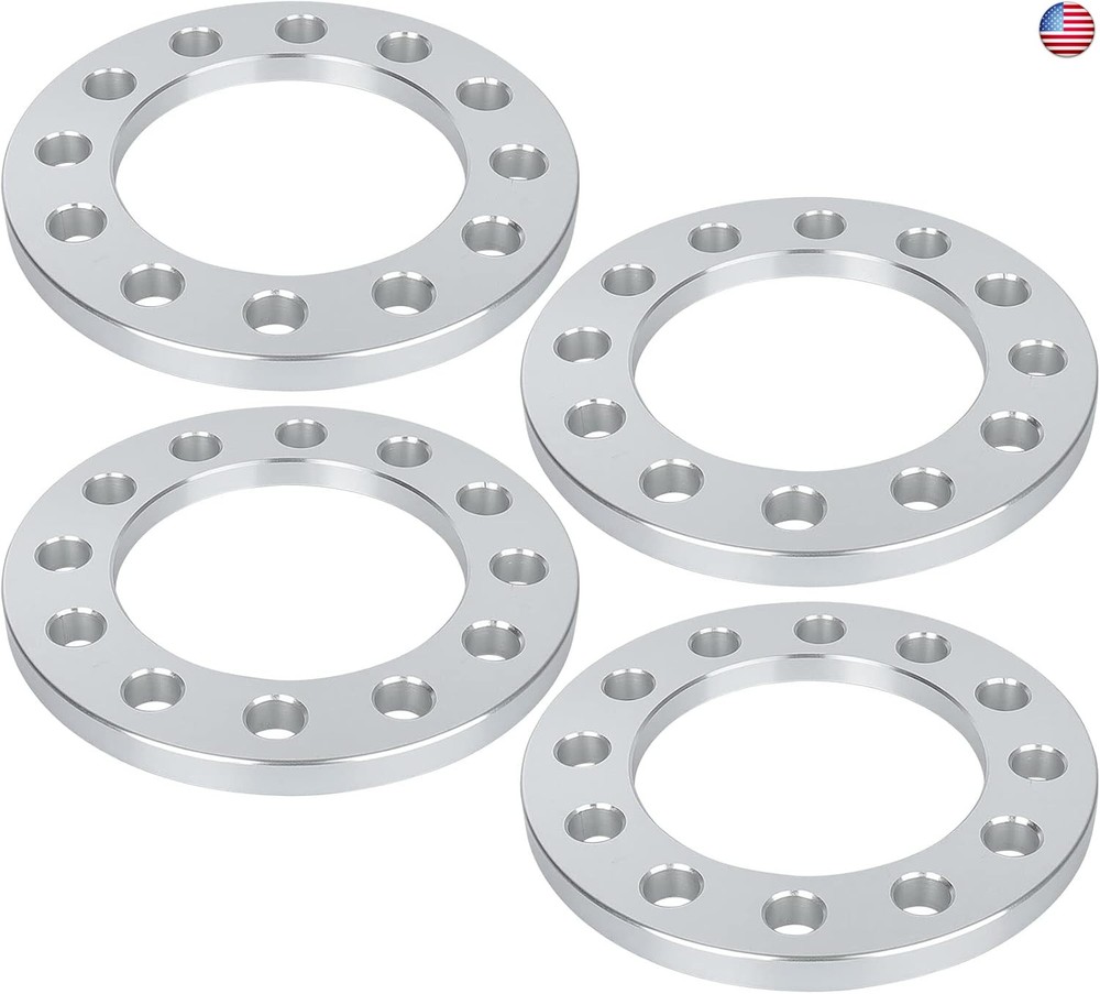 BRTEC 1/2″ (12mm) 6×5.5 to 6×5.5 4PCS Wheel Spacers 108mm Inner Diameter for