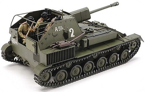 Tamiya Russian Self-Propelled Gun SU-76M – Plastic Model Military Vehicle Kit