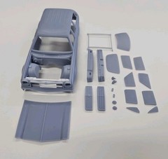 ABS-LIKE RESIN 3D PRINTED 1/25 1974 CHEVY MALIBU WAGON BODY WITH SEPARATE HOOD