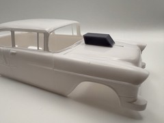 1/25 Scale Two Lane Blacktop Hood Scoop Gasser Dragster 55 Chevy 3d Resin Part