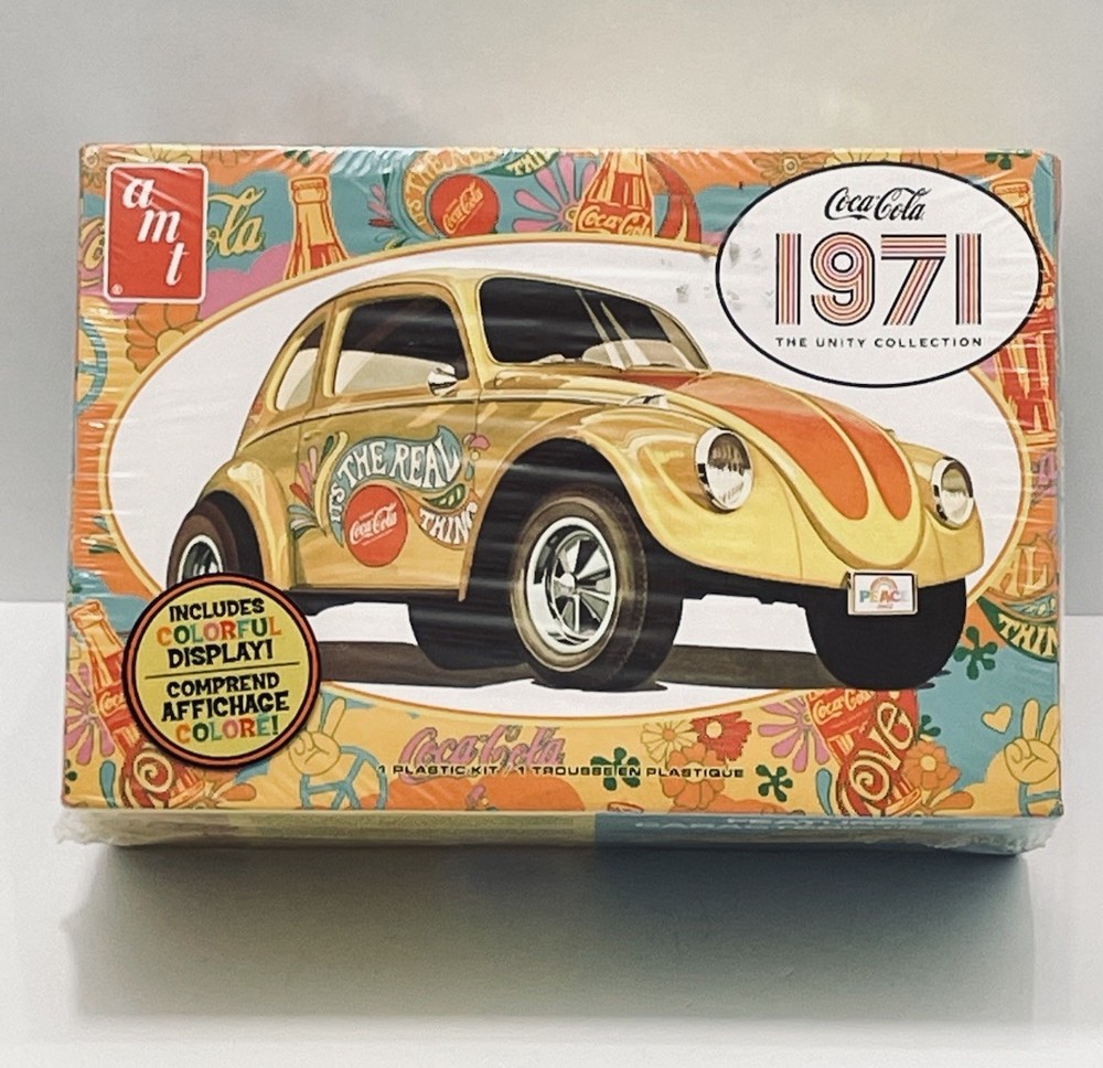 AMT # 1284M/12 VW Super bug 1971 Coca Cola beetle Bug Model Kit 1/25 New Sealed