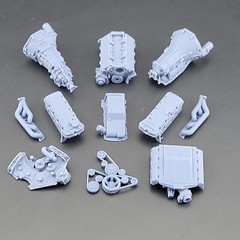 Edelbrock Supercharged Coyote model engine resin 3D printed 1:24-1:8 scale